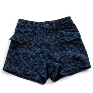 Urban Outfitters High Rise Floral Denim Shorts - Size 25